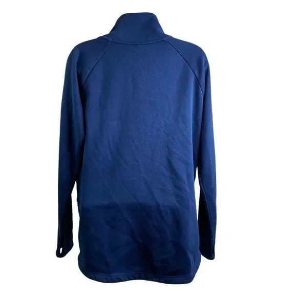 Athleta Women's Stretchy Blue Athleisure Side Zip Long Pullover Top Size S - Picture 12 of 12